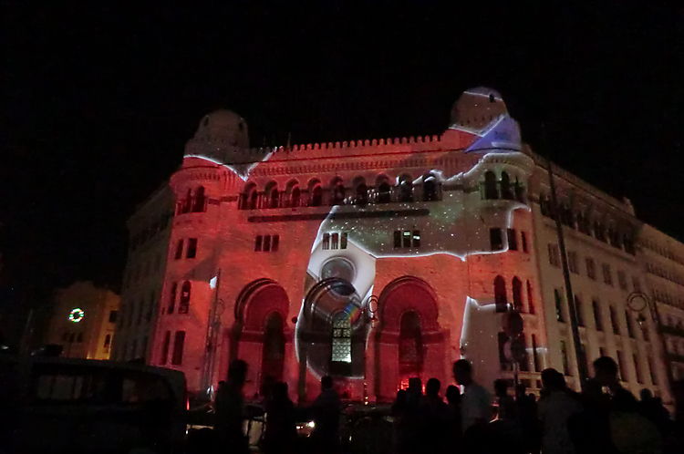 KESSI Aghiles Animation1 Mapping Grande Poste 2015